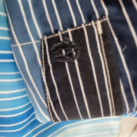 Mens Hang Ten Swim Trunks/Board Shorts Blue Ombre Tie Waist Size XL - Picture 9 of 9